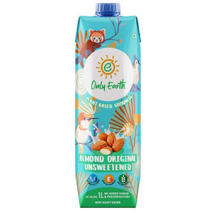 Buy Only Earth Almond Drink Original Unsweetened 1ltr online for the best price of Rs. 330 in India only on Vvegano