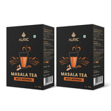 Auric Kadak Moringa Masala Tea - Black Tea from Assam & Darjeeling | Tea Blended with 7 Real Spices (Cardamom, Cinnamon, Ginger, Black Pepper, Tulsi, Star Anise, Clove) 500 Gms