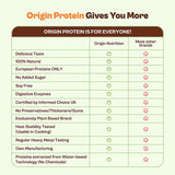 Origin Nutrition 100% Vegan Plant Protein Powder Coffee Caramel Flavour with 25g Protein per serving, 737g