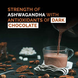 Auric Ashwagandha Hot Chocolate | Boosts Energy & Makes You Stronger from Inside | Protein Rich, Flavourful & Traditional | Unsweetened Drinking Chocolate for Milk | 50 Cups, 250 GMS
