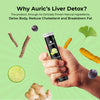 Auric Liver Detox Effervescent | 40 Tablets Fizzy Water with 10 Ayurvedic Herbs | Clinically Researched Therapeutic Ingredients | Drop, Dissolve, Fizz, Drink