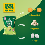 Origin Nutrition Mojo Pops Plant Based Protein Chips Pudina Chutney Flavour With 10g Protein Per Pack Gluten Free, No Potato, No Artificial Flavours Or Colors, Compression Popped 30g(Pack of 6)