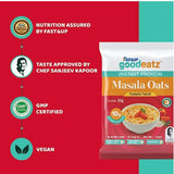 Fast&Up GoodEatz Masala Oats | Tomato Twist Flavour | Instant Protein Oats | 45g Sachet (6 Sachets) | 10g Plant Protein