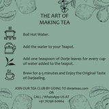 Buy Dorje Tea's Autumn Flush - Darjeeling Green Tea 250g online for the best price of Rs. 699 in India only on Vvegano