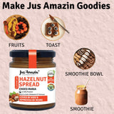 Buy Jus Amazin Crunchy Hazelnut Spread Choco Mania 200g online for the best price of Rs. 449 in India only on Vvegano