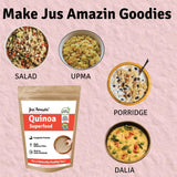 Buy Jus Amazin Organic Quinoa 500g online for the best price of Rs. 225 in India only on Vvegano