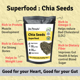 Buy Jus Amazin Organic Chia Seeds 100g online for the best price of Rs. 157 in India only on Vvegano