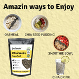 Buy Jus Amazin Organic Chia Seeds 100g online for the best price of Rs. 157 in India only on Vvegano