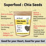 Buy Jus Amazin Organic Chia Seeds 500g online for the best price of Rs. 404 in India only on Vvegano