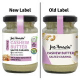 Buy Jus Amazin Creamy Cashew Butter Salted Caramel (125g) | 17.5% Protein | No Refined Sugar | online for the best price of Rs. 269 in India only on Vvegano