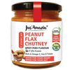 Buy Jus Amazin Crunchy Organic Peanut Flax Chutney Spicy Podi (200g) | 100% Organic Ingredients | online for the best price of Rs. 179 in India only on Vvegano