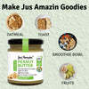 Buy Jus Amazin Crunchy Organic Peanut Butter With Flax and Sunflower Seeds (200g) | 28.6% Protein | online for the best price of Rs. 289 in India only on Vvegano