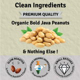 Buy Jus Amazin CRUNCHY Organic Peanut Butter - Unsweetened (500g) | 28% Protein | 100% Organic Peanuts | online for the best price of Rs. 355 in India only on Vvegano