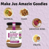 Buy Jus Amazin Crunchy Almond Butter With Flaxseeds (125g) | 22% Protein| 86% Almonds | online for the best price of Rs. 269 in India only on Vvegano