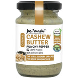 Buy Jus Amazin Creamy Cashew Butter Punchy Pepper (125g) | 18% Protein | 93% Cashewnuts | online for the best price of Rs. 290 in India only on Vvegano