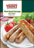 Buy Vezlay Plant Based Black Pepper Sausage 200 gm - Pack of 3 online for the best price of Rs. 875 in India only on Vvegano