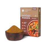 Buy Conscious Food Sambar Masala | Made from organic ingredients 200g Pack of 2 (100g X 2) online for the best price of Rs. 160 in India only on Vvegano