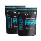 Buy PRO2FIT Vegan Plant protein powder with Pea protein Brown Rice, Mungbean Protein-MINTY CHOCOLATE 1Kg online for the best price of Rs. 2378 in India only on Vvegano