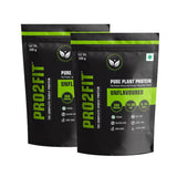Buy PRO2FIT Vegan Plant protein powder with Pea protein Brown Rice and Mungbean ProteinUNFLAVOURED 1Kg online for the best price of Rs. 2123 in India only on Vvegano