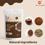 Buy Nutribud Foods-Sprouted Ragi, Almonds & Peanuts Drink Mix [Chocolate]-200g online for the best price of Rs. 349 in India only on Vvegano