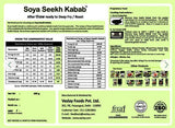Buy Vezlay Soya Seekh Kabab 280 gms online for the best price of Rs. 230 in India only on Vvegano