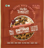 Buy Hello Tempayy Roasted Chettinad Soyabean Tempeh Cubes 200gm online for the best price of Rs. 165 in India only on Vvegano