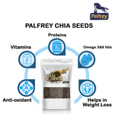 Buy Palfrey Chia Seeds for Weight Loss (300 g) online for the best price of Rs. 249 in India only on Vvegano