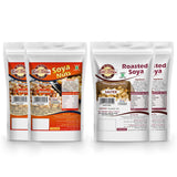 Buy Eat Soya Healthy Roasted Soybean Masala And Roasted Soyabean Namkeen 200g Combo Pack of 4 online for the best price of Rs. 437 in India only on Vvegano