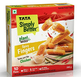Tata Simply Better Plant-based Spicy Fingers, Tastes just like Chicken, 240g