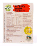 Buy Wakao Foods-Hot & Spicy Sausage - 100% Vegan, Ready to cook online for the best price of Rs. 325 in India only on Vvegano