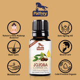 Buy Palfrey Jojoba Carrier Oil 15 ml, For Acne Prone Skin, Hair Conditioning, 100% Pure online for the best price of Rs. 199 in India only on Vvegano