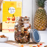 Buy EAT Anytime Healthy Trail Mix with Papaya & Pineapple - Dry Fruit, Tropical Fruits & Nuts, 200g (Pack of 2x100g) online for the best price of Rs. 319 in India only on Vvegano