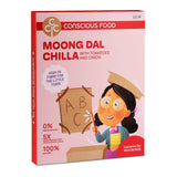 Buy Conscious Food For Kids Moong Dal Chilla Mix | 200g | Infused with Tomato and Onions online for the best price of Rs. 150 in India only on Vvegano