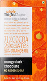 Buy The Whole Truth - Orange Dark Chocolate - (Pack of 2) - No Added Sugar - Sweetened Only with dates - 71% Cocoa - 29% Dates with a dash of Orange Oil online for the best price of Rs. 366.4 in India only on Vvegano