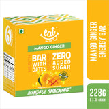 Buy EAT Anytime Healthy Energy Bar - Mango Ginger, 228 gm (Pack of 6 ) online for the best price of Rs. 300 in India only on Vvegano