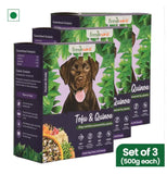 Buy Freshwoof | All Natural Vegetarian/Vegan Wet Dog Food (Tofu & Quinoa) (Set of 3 | 500g Each) online for the best price of Rs. 1199 in India only on Vvegano