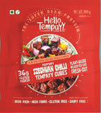 Buy Hello Tempayy Peppery Szechuan Chilli Soyabean Tempeh Cubes 200gm online for the best price of Rs. 165 in India only on Vvegano