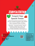 Buy Tempeh Chennai-Tempeh Chips Soybean Spanish Tomato Flavour-120g online for the best price of Rs. 285 in India only on Vvegano