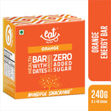 Buy EAT Anytime Healthy Energy Bar - Orange, 240 gm (Pack of 6) online for the best price of Rs. 300 in India only on Vvegano
